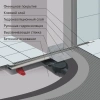 душевой лоток berges super slim 800 095054 с черной матовой решеткой