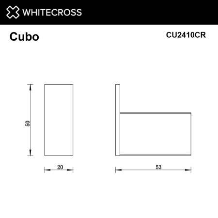 крючок whitecross cubo cu2410cr хром крючок whitecross cubo cu2410cr хром