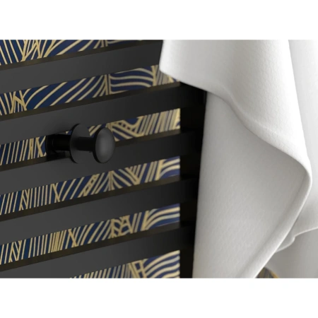 крючок сунержа линза 31-2010-0007 для полотенцесушителя, черный матовый