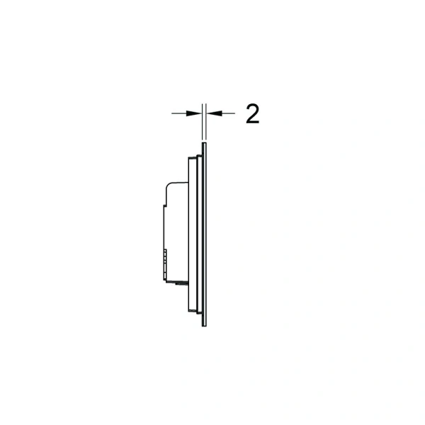 кнопка для инсталляции tece square urinal 9242811 для писсуара цвет хром глянцевый
