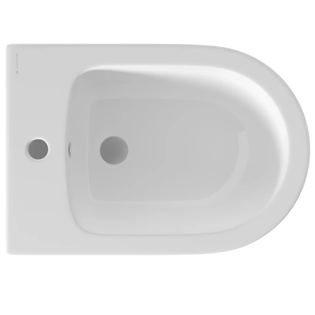 биде aqueduto cone con0310 подвесное, 52.5х36.5 см, белый глянцевый