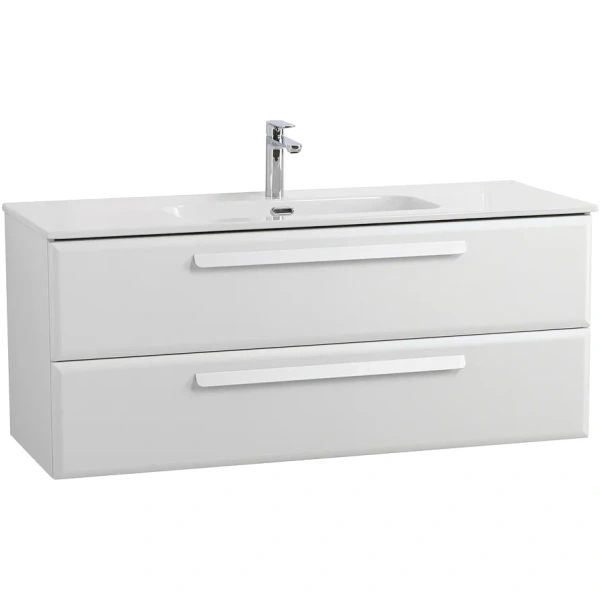 тумба под раковину cezares eco-cer-n 120 eco-cer-n-1200-2c-so-bo подвесная bianco opaco без ручек