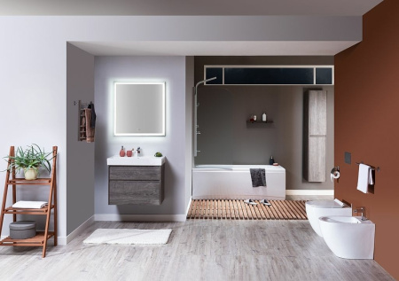 тумба с раковиной aquanet nova lite 75 245245 подвесная дуб рошелье