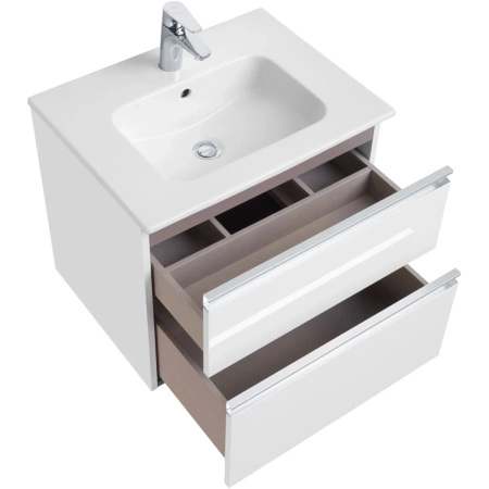 тумба белый глянец 58,5 см roca the gap a857397806