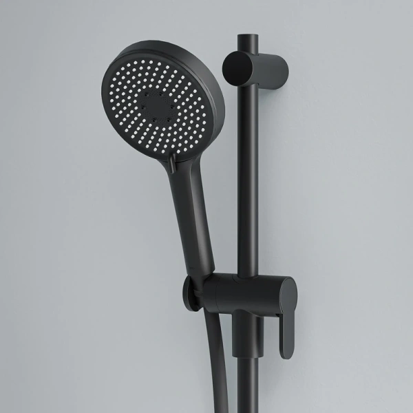 душевая лейка iddis optima home oph3fb0i18 122,1 мм, 3 режима, черный матовый