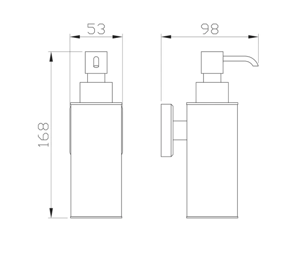 Дозатор для мыла Wonzon & Woghand Roma WW-7232 настенный, бронза