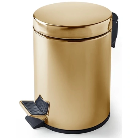 Ведро для мусора 3SC Metal Tonda MET65AGD золото