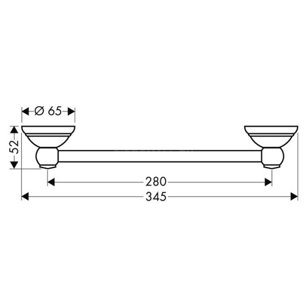 Поручень для ванны Axor Carlton 41430000