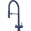 Смеситель Omoikiri Kanto-IB 4994427 для кухни с подключением к фильтру, с гибким изливом, цвет indigo blue