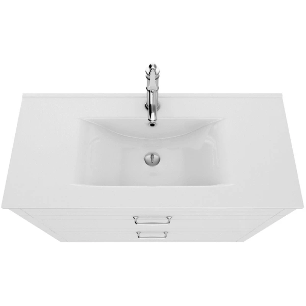 тумба с раковиной iddis oxford 100 oxf10w1i95k белая