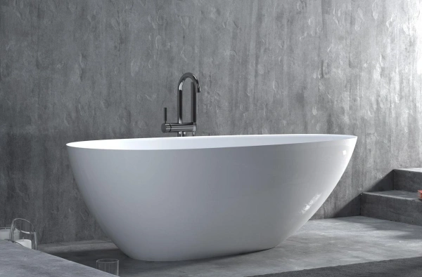 ванна из искусственного камня salini paola 101511g/m, 160х77х57 см, из материала sapirit, глянцевая или матовая белая