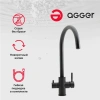 смеситель для кухни agger zest a0700744 черный