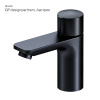 смеситель для раковины am.pm x-joy f85a02522 нажимной, touchreel, черный матовый