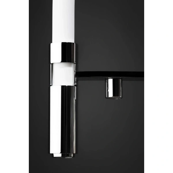 смеситель omoikiri kanto c 4994015 для кухни с подключением к фильтру, с гибким изливом, цвет хром белый