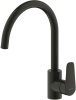 Смеситель для кухни Bravat Source F7173218BW-ENG черный матовый