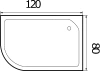 душевой поддон wemor 120×80x24 r 10000000688 белый душевой поддон wemor 120×80x24 r 10000000688 белый