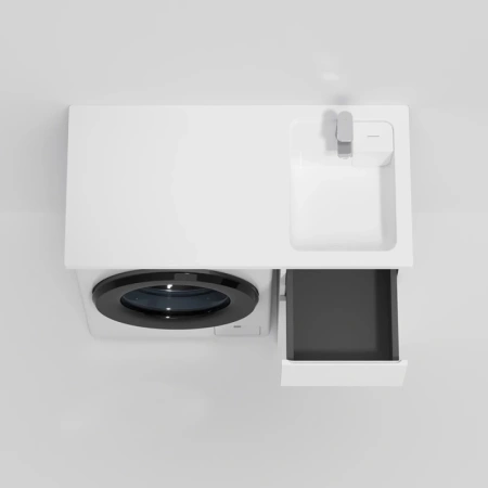 раковина am.pm x-joy m85awpr1001wg с местом под стиральную машину, r , 100x50 см, белая
