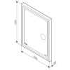 Зеркало AM.PM Gem 55 с LED-подсветкой, часами и косметическим зеркалом