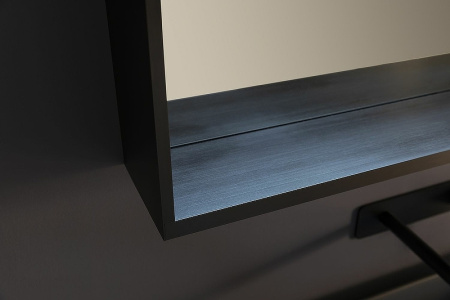 Зеркало Allen Brau Reality 100 1.32020.BB с подсветкой Черный браш с сенсорным выключателем