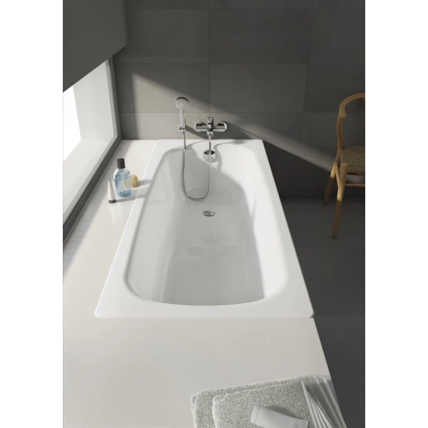 ванна стальная roca contesa 212d06001 120x70 см, белый