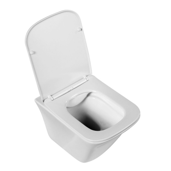 унитаз подвесной безободковый belbagno marmi bb052chr, без сиденья, цвет белый