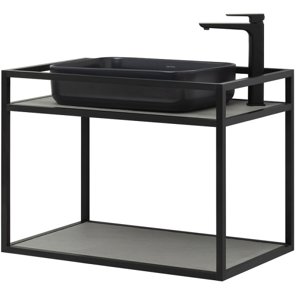 консоль под раковину allen brau liberty 75 1.33001.bb черный браш