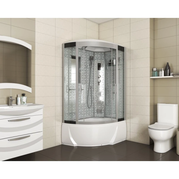 душевая кабина niagara luxe 120x80 ng-7712wr с гидромассажем