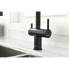 смеситель для кухни с подключением к фильтру paulmark gravity gr213188-401 антрацит/ черный