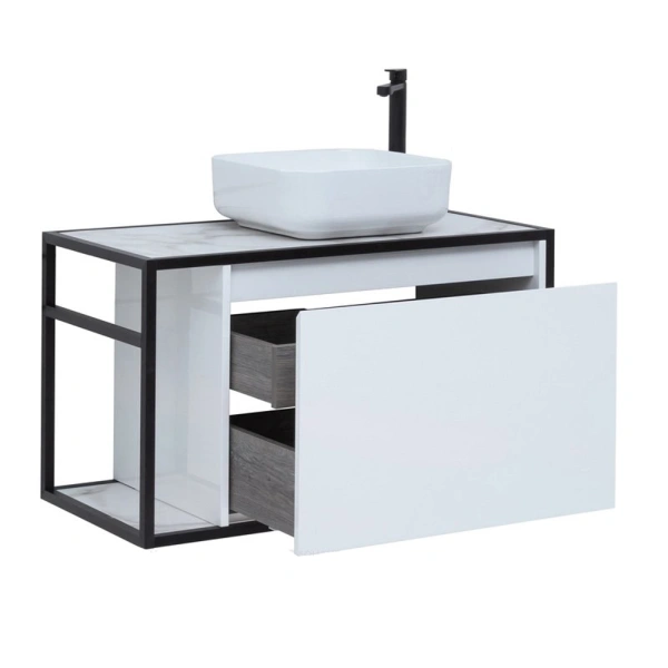 тумба под раковину aquanet nova lite loft 90 r белый, 00261651