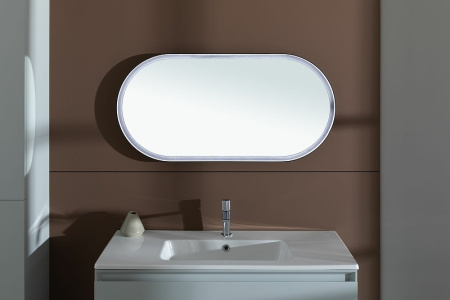 Зеркало Allen Brau Infinity 50 1.21016.WT с подсветкой Белое с сенсорным выключателем