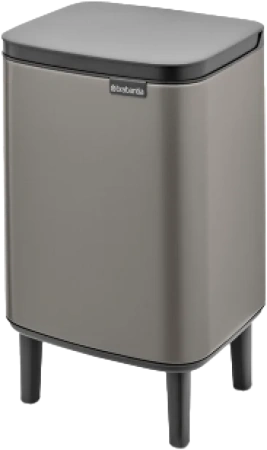 Мусорное ведро Brabantia Bo Hi 227202 7 л, платиновое