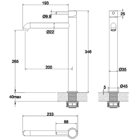 смеситель для раковины whitecross y black y1213bl черный матовый