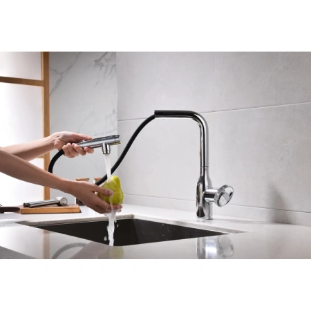 смеситель для кухни с подключением к фильтру paulmark urban ur213104-cr, цвет хром