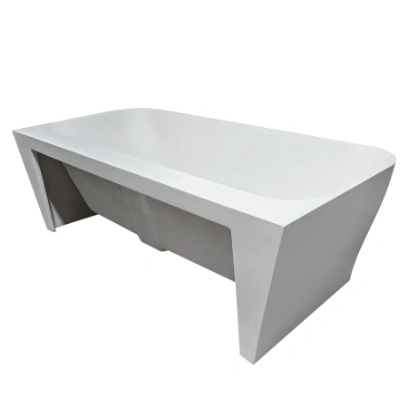 ванна из искусственного камня abber stein 170x80 as9616 без гидромассажа