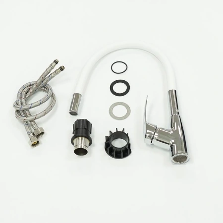 смеситель для кухни lemark linara lm0415c-white