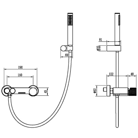 смеситель для ванны boheme stick 123-gg.3 золото