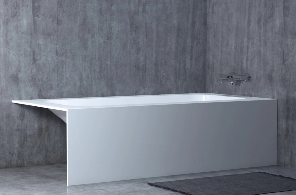 ванна из искусственного камня salini orlando kit 160х70х60 см, s-stone, белый матовый, 102125m