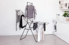 сушилка для белья brabantia hangon 403521 черная матовая, с перекладиной