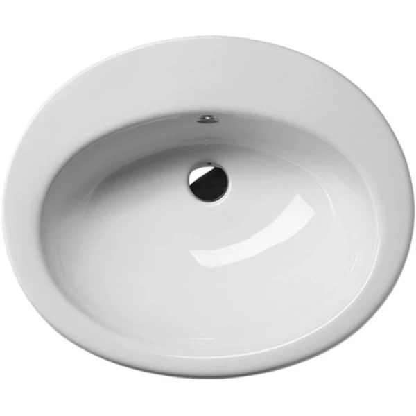 раковина gsi city masian111 подвесная, 61x52 см, bianco lucido (белый глянец)