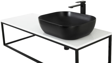 столешница под раковину belbagno 120 ek-120-as-bl-r bianco lucido