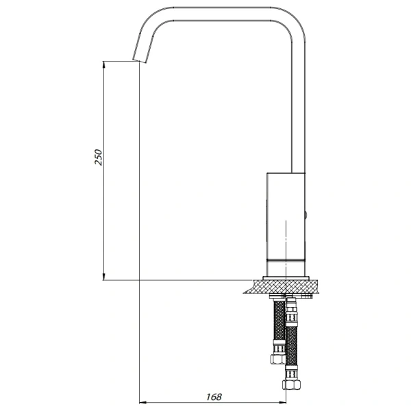 смеситель для кухни gpd fuego mte105