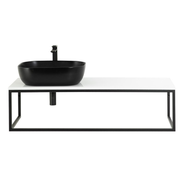 столешница под раковину belbagno 120 ek-120-as-bl-l bianco lucido