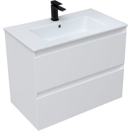 тумба под раковину allen brau eclipse 80 1.e1002.wm подвесная белая матовая