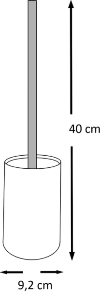 Ёршик для унитаза Ridder Bailey черный