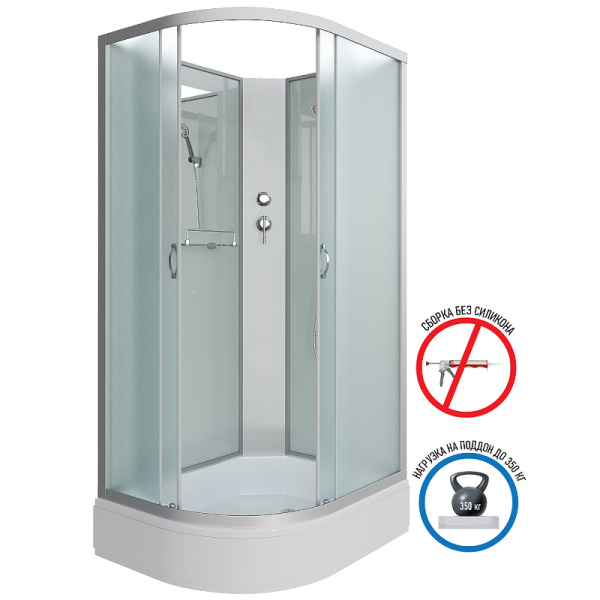 душевая кабина niagara classic 110х90 r ng-33194-14rbk без гидромассажа