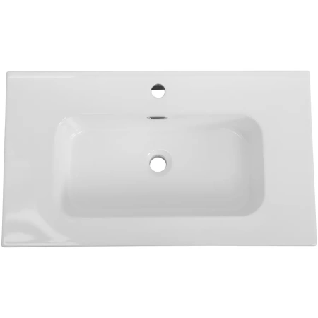 раковина cezares duet czr-8095-80 81x46 см, накладная, белый