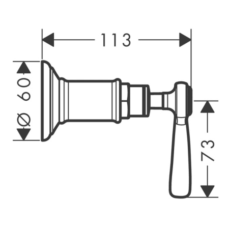 запорный вентиль axor montreux 16872820