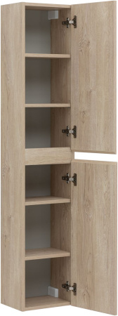 шкаф-пенал aquanet нота new 00334201 30 дуб светлый