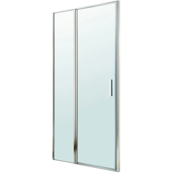душевая дверь berges legos ls-2 062023 90 см, профиль хром, стекло прозрачное