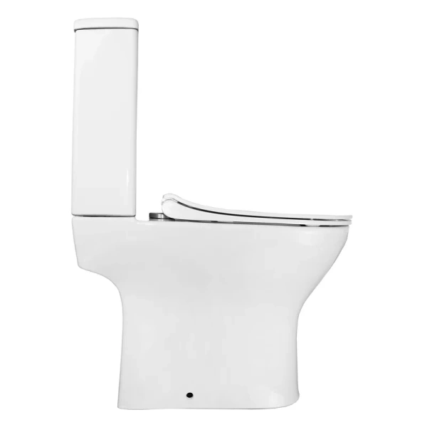 унитаз компакт azario mist az-45 напольный, безободковый, с бачком и сиденьем микролифт, 61х38.5х80 см, белый